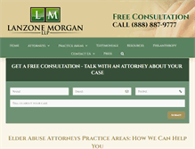 Tablet Screenshot of lanzonemorgan.com